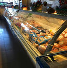 Εμπορικός εξυπηρετήστε πέρα από το αντίθετο ψυγείο επίδειξης Deli/την κρύα προθήκη ψυκτήρων επίδειξης φρέσκου κρέατος τροφίμων